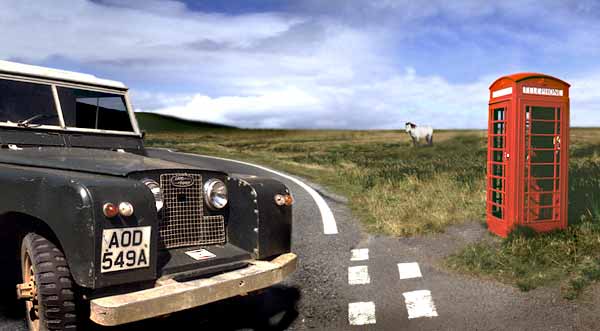 Land Rover Phone Box